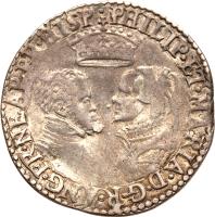 obverse of 12 Pence - Philip & Mary (1554 - 1558) coin with SP# 2498 from England.