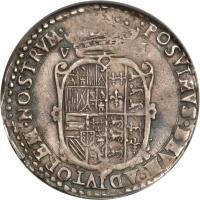 reverse of 6 Pence - Philip & Mary (1554) coin with SP# 2505 from England.