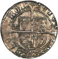 reverse of 1 Groat - Henry VIII (1514 - 1526) coin with SP# 2339 from England.