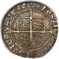 reverse of 1 Groat - Henry VIII (1526) coin with SP# 2337e from England.