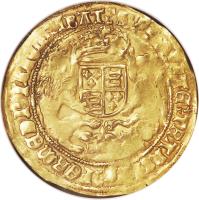 reverse of 1/2 Sovereign - Henry VIII (1544 - 1547) coin with SP# 2297 from England.