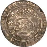 obverse of 1 Groat - Henry VII (1495 - 1498) coin with SP# 2198a from England.