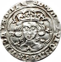 obverse of 1 Groat - Edward IV (1467 - 1468) coin with SP# 2000 from England.