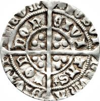 reverse of 1 Groat - Edward IV (1467 - 1468) coin with SP# 2000 from England.