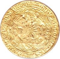 reverse of 1 Ryal - Edward IV - Flemish Ryal (1464 - 1470) coin with SP# 1952 from England.