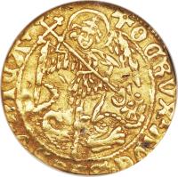 obverse of 1/2 Angel - Edward IV (1471) coin with SP# 2094 from England.