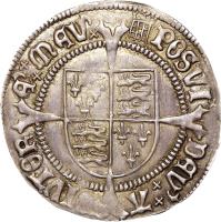 reverse of 1 Groat - Henry VIII (1509 - 1526) coin with SP# 2316 from England.