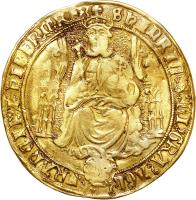 obverse of 1 Sovereign - Henry VI - Southwark mint (1544 - 1547) coin with SP# 2291 from England.