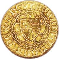 obverse of 1/4 Noble - Henry VI (1422 - 1461) coin with SP# 1810 from England.