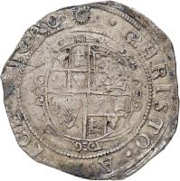 reverse of 1/2 Crown - Charles I - Tower mint (1642 - 1649) coin with SP# 2780 from England.