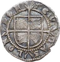 reverse of 1/2 Groat - Elizabeth I (1582 - 1584) coin with SP# 2579 from England.