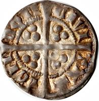 reverse of 1 Penny - Edward I (1272 - 1307) coin with SP# 1408 from England.