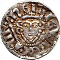 obverse of 1 Penny - Henry III - Voided Long Cross (1251 - 1272) coin with SP# 1373 from England.