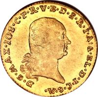 obverse of 1 Ducat - Maximilian IV - Trade Coinage (1799 - 1803) coin with KM# 646 from German States.