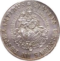 reverse of 1 Thaler - Maximilian (1627 - 1638) coin with KM# 227 from German States.