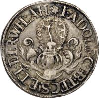 obverse of 24 Mariengroschen - Johann Adolf (1675 - 1677) coin with KM# 93 from German States.