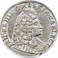 obverse of 2/3 Thaler - Friedrich III (1689 - 1695) coin with KM# 557 from German States.