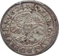 obverse of 3 Kreuzer - Joachim Ernst (1622 - 1625) coin with KM# 27 from German States.