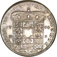 obverse of 1 Thaler - George I (1698 - 1705) coin with KM# 19 from German States.