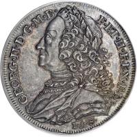 obverse of 2/3 Thaler - George II (1752 - 1754) coin with KM# 319 from German States.