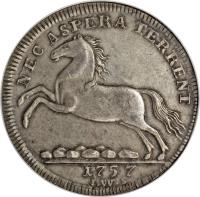 reverse of 1 Thaler - George II (1727 - 1760) coin with KM# 194 from German States.