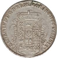 obverse of 1 Thaler - George I (1712 - 1715) coin with KM# 77 from German States.