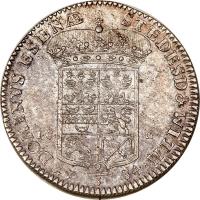 reverse of 2/3 Thaler - Georg Albert (1734) coin with KM# 180 from German States.