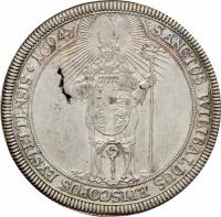 reverse of 1 Thaler - Johann Euchar (1694) coin with KM# 46 from German States.