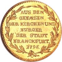 reverse of 1 Ducat - Trade Coinage (1796) coin with KM# 289 from German States.