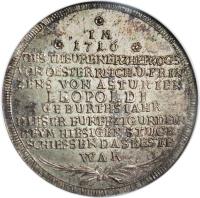 reverse of 1 Thaler - Shooting Festival (1716) coin with KM# 179 from German States.