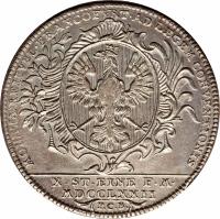 obverse of 1 Conventionsthaler (1772) coin with KM# 251 from German States.