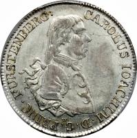 obverse of 10 Kreuzer - Karl Joachim (1804) coin with KM# 38 from German States.