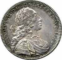 obverse of 1 Thaler - Karl VII (1742) coin with KM# 27 from German States.