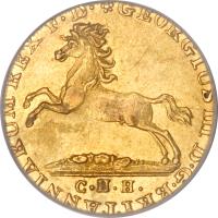 obverse of 2 1/2 Thaler - George III (1814) coin with KM# 109 from German States.