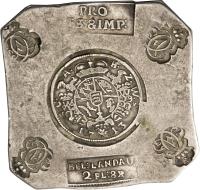 obverse of 2 Florin / 8 Kreuzer - Siege Coinage (1713) coin with KM# 13 from German States.