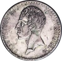 obverse of 2/3 Thaler - Friedrich VI (1830) coin with KM# 25 from German States.