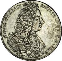 obverse of 2/3 Thaler / 1 Gulden - Simon Heinrich Adolf (1719 - 1722) coin with KM# 159 from German States.