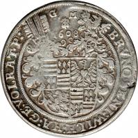 obverse of 1 Thaler - Bruno II / Wilhelm I / Johann Georg IV / Volrat VI (1605 - 1615) coin with KM# 9 from German States.