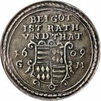 reverse of 1 Thaler (1606 - 1615) coin with KM# 18 from German States.