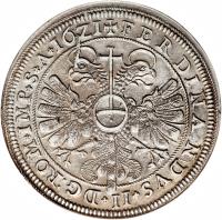 obverse of 1 Thaler - Ferdinand II (1621) coin with KM# 12 from German States.