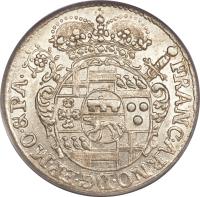 obverse of 1/12 Reichsthaler - Franz Arnold (1710) coin with KM# 138 from German States.