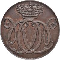 obverse of 1 Heller - Wilhelm V (1766 - 1791) coin with KM# 9 from German States.