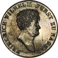 obverse of 1 Conventionsthaler - Friedrich Wilhelm II (1810 - 1812) coin with KM# 24 from German States. Inscription: FRIEDRICH WILHELM FURST ZU NASSAU L