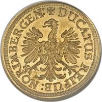 obverse of 1 Ducat - Trade Coinage (1635) coin with KM# 135 from German States.