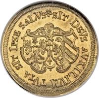 reverse of 1 Ducat - Trade Coinage (1635) coin with KM# 135 from German States.