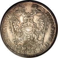 obverse of 1 Thaler - Josef II (1766 - 1767) coin with KM# 357 from German States.