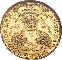 obverse of 3 Ducat - Conquest of Rothenberg Castle (1703) coin with KM# 262 from German States.