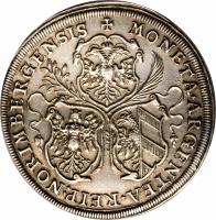 obverse of 1 Thaler (1680 - 1700) coin with KM# 202 from German States.