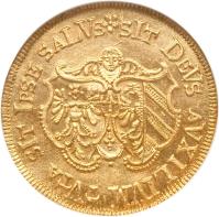 reverse of 1 Ducat (1640) coin with KM# 155 from German States.