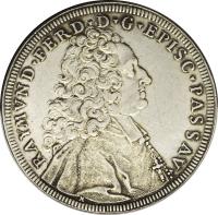 obverse of 1 Thaler - Raimund Ferdinand (1714 - 1717) coin with KM# 61 from German States.